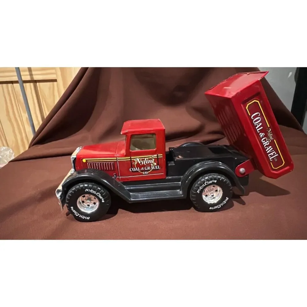 Vintage 1990 Nylint Classics Pressed Steel Caol Gravel Dump Truck Red 3050 USA